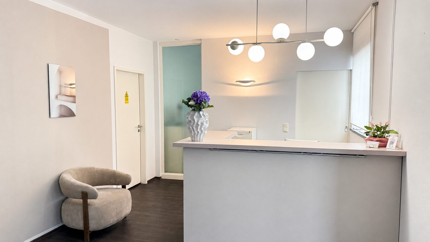 Medical Beauty Frankfurt — Studio Empfangsbereich